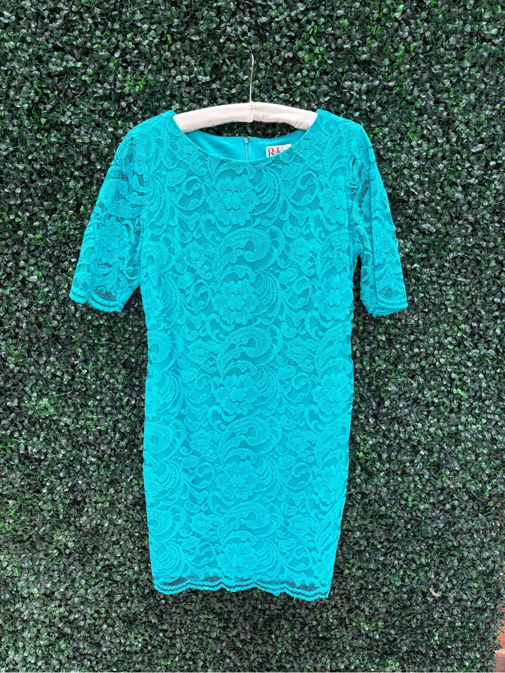 Teal Lace Party Dress sz 14